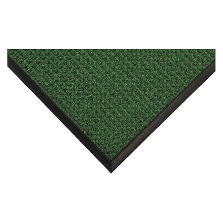 Entrance Mat, Polypropylene, 3/8 in Thick, Green, 2 ft W x 3 ft L MPN:36VK13