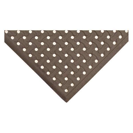 Static Dissipative Floor Mat, Rubber, Drainage Holes, 2 ft. W x 3 ft. L, Black MPN:3LMD2