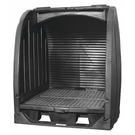 Drum Spill Containment/Drain, 65in.W, Blk. MPN:4064-BD-D-C