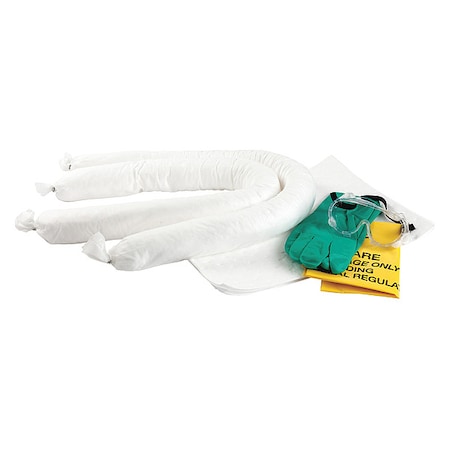 Spill Kit, 3 gal Volume Absorbed per Kit, 3 gal Capacity, Bag, Yellow, 16 MPN:436M97