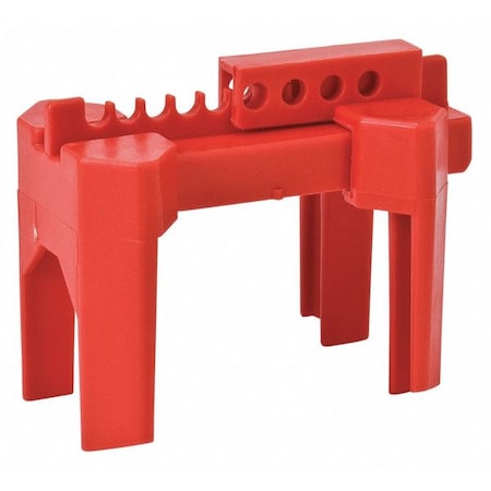Ball Valve Lockout, Red, 4-5/64