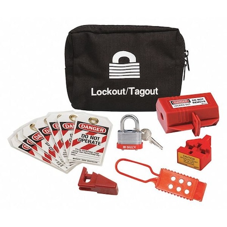 Portable Lockout Kit, Black, 6