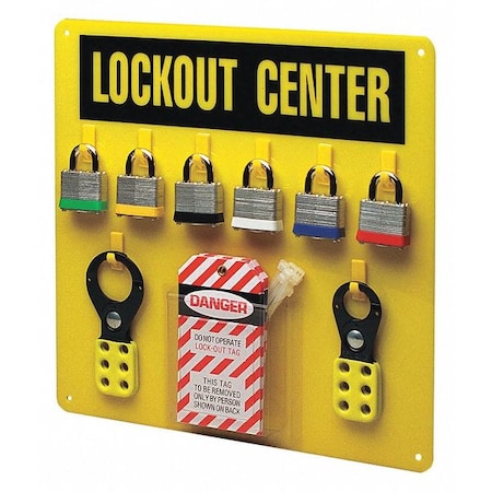 Lockout Station, Black/Yellow, 14