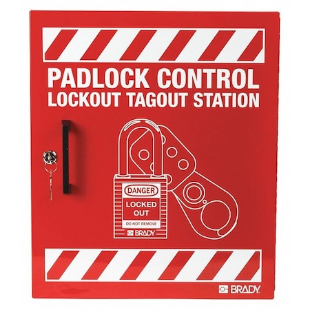 Lockout Station, Red, 15-1/2