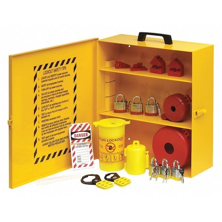 Lockout Station, Black/Yellow, 16