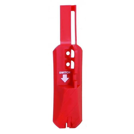 Wall Switch Cover, Red, Plastic, 2 Max. No. of Padlocks, 9/32 in Max. Shackle Dia. MPN:48KV18