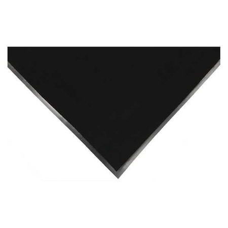 Entrance Mat, Nylon, 3/8 in Thick, Black, 4 ft W x 6 ft L MPN:49Y286