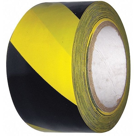 Safety Warning Tape Vinyl Black/Yellow, 2