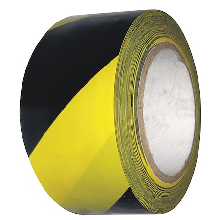 Safety Warning Tape Vinyl Black/Yellow, 2