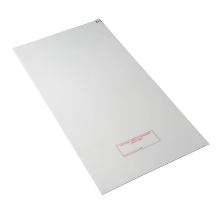 Disposable Tacky Mat, Polyethylene, 1.5 mil Thick, 24 in W x 36 in L, White, 30, 4 PK MPN:6GRA1