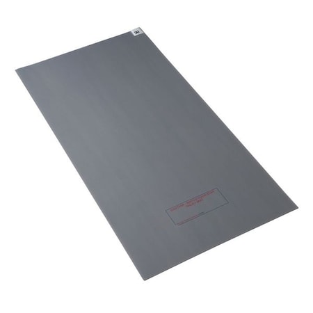 Disposable Tacky Mat, Polyethylene, 1.5 mil Thick, 24 in W x 45 in L, Gray, 30, 4 PK MPN:6GRA5
