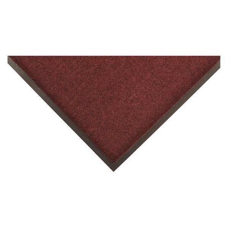 Entrance Mat, Olefin, 1/4 in Thick, Burgundy, 3 ft W x 5 ft L MPN:6PWK8