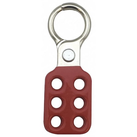 Lockout Hasp, 1 in Opening Size, Snap-On, 6 Lock, Red MPN:7545