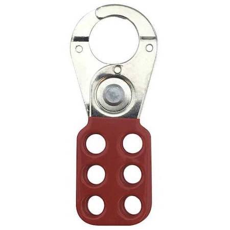 Lockout Hasp, Standard Hasp, 1 in Opening Size, Snap-On, 6 Lock, Red MPN:7619