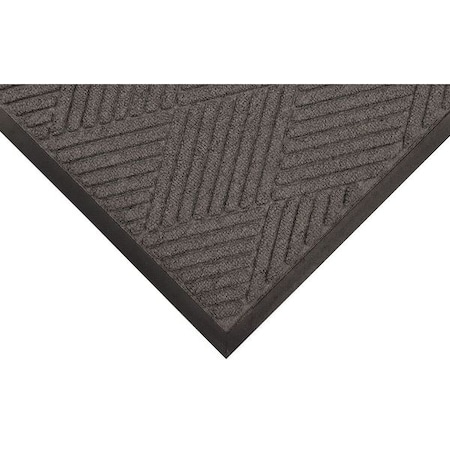 Entrance Mat, Polypropylene, 3/8 in Thick, Charcoal, 3 ft W x 5 ft L MPN:9JY24