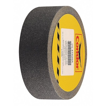 Anti-Slip Tape Polyester 80 Grit Size, Black, 2