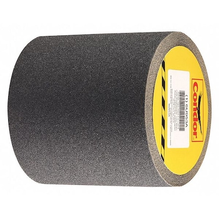 Anti-Slip Tape Polyester 80 Grit Size, Black, 6