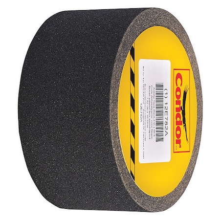 Anti-Slip Tape Silicone Carbide 80 Grit Size, Black, 3