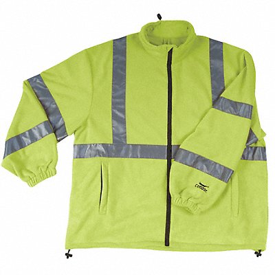 Jacket Safety Type 3 Lime Fleece L MPN:2RE45