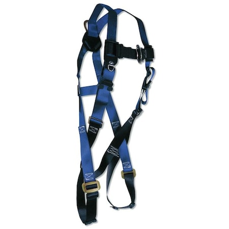 Condor Full Body Harness, Universal (S/M/L), 425 lb., Mating Chest/ Mating Leg Straps, Back D-Ring MPN:19F377