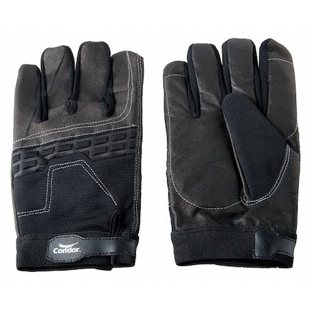 Anti-Vibration Gloves, S, Black, PR MPN:1AGG7