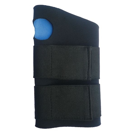 Wrist Support, 75% Neoprene / 20% Nylon / 5% Polyester, Double Strap, Ambidextrous, Black, Size S MPN:1AGH3