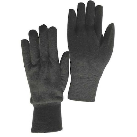 Jersey Gloves, Task & Chore, Cotton/Polyester, Knit, Uncoated, Lightweight, Brown, Large, 1 Pair MPN:1AV08