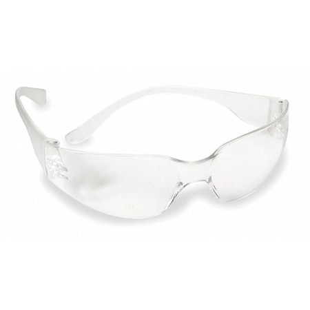 Condor Mini V, Safety Glasses, Anti-Scratch, Clear Lens, Clear Frame, Frameless MPN:1ETK2