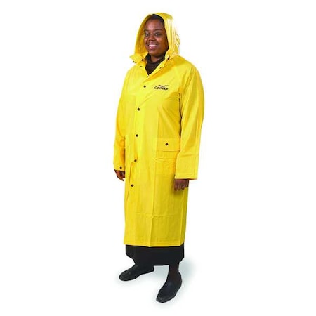 Raincoat with Detachable Hood, Yellow, 4XL MPN:1FBB4