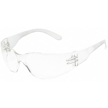 Safety Glasses, Condor V, Scratch-Resistant, Wraparound, Frameless, Clear Frame, Clear Lens MPN:1FYX6