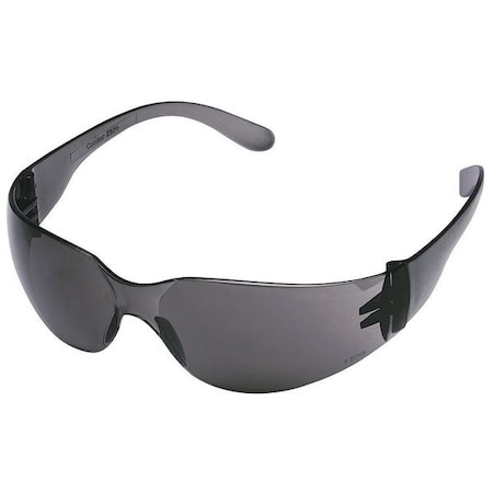 Safety Glasses, Condor V, Scratch-Resistant, Wraparound, Frameless, Gray Frame, Gray Lens MPN:1FYX8