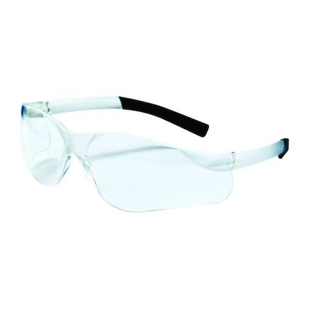 Safety Glasses, Wasko Series, Anti-Scratch Lens, Polycarbonate, Frameless, Wraparound, Light Gray MPN:1FYY1