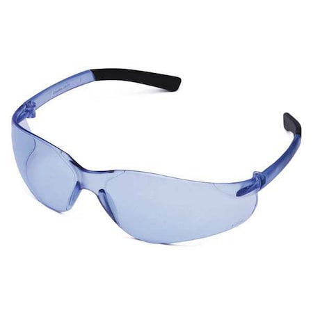 Safety Glasses, Wasko Series, Anti-Scratch Lens, Polycarbonate, Frameless, Wraparound, Light Blue MPN:1FYY2