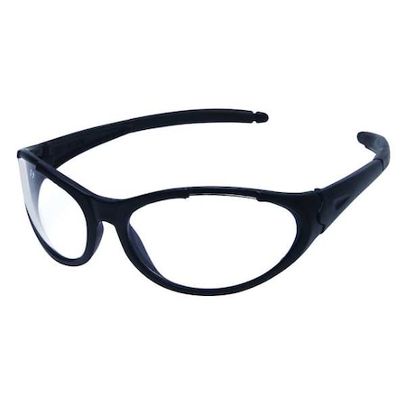 Freeze II, Safety Glasses, Anti-Scratch, Clear Lens, Black Frame, Full-Frame MPN:1FYZ1