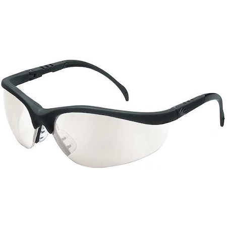 Nome, Safety Glasses, Anti-Scratch, Gray Mirror Lens, Black Frame, Half-Frame MPN:1FYZ6