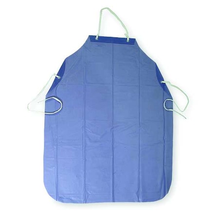 Chemical Resistant Bib Apron, PVC, Heavy Duty, 8 mil, 45 in Length, Universal Size, PK12 MPN:1N866