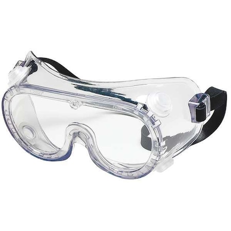 Safety Goggles, Clear Lens, Uncoated, Indirect Vented, Rubber Strap, Dielectric MPN:1VT69