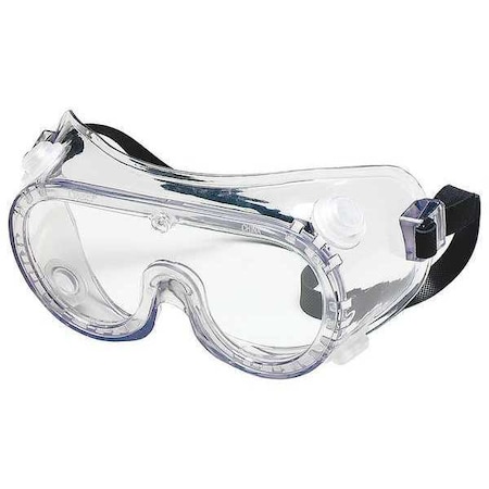 Safety Goggles, Clear Lens, Anti-Fog & Anti-Scratch, Indirect Vented, Rubber Strap, Dielectric MPN:1VT70