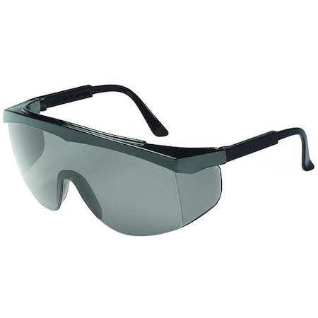 Maddog III, Safety Glasses, Anti-Scratch, Gray Lens, Black Frame, Half-Frame MPN:1VW10