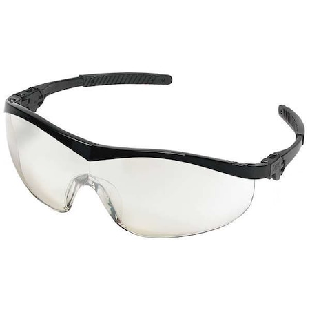 Thunder, Safety Glasses, Anti-Scratch, Gray Mirror Lens, Black Frame, Half-Frame MPN:1VW13