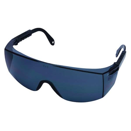 Quest, Safety Glasses, Anti-Scratch, Gray Lens, Black Frame, Frameless MPN:1VW18