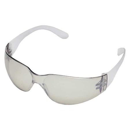 Safety Glasses, Condor V, Scratch-Resistant, Wraparound, Frameless, Clear Frame, Gray Lens MPN:1XPR2