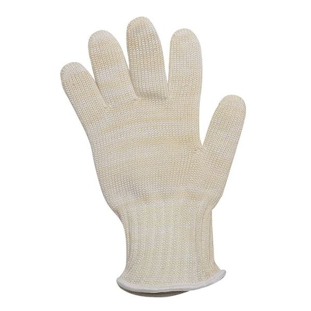 Condor Heat Resistant Glove, Kevlar®/Nomex®, 480 Degrees F Max Temp., Knit Cuff Yellow/White MPN:1ZPP3