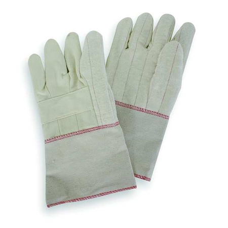 Condor Heat Resistant Gloves, Polyester/cotton, 500 Degrees F Max Temp., Straight Cuff natural MPN:20GY69