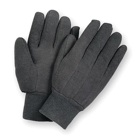 Knit Gloves, Cotton, Polyester, None Uncoated, Brown, L, 1 PR MPN:20GY77