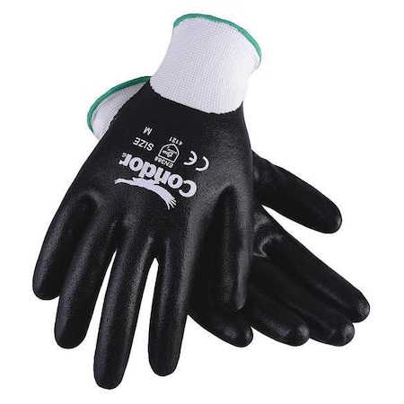 Coated Gloves, Nitrile, Sandy, Full, 4 Abrasion Level, White, 2XL 1 PR MPN:20GZ60