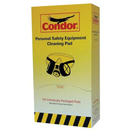 Respirator Wipes, 5 in x 7 in, PK100 MPN:22PN88