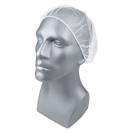 Hairnet, Polyester, 18 in Dia., White, S, 1000 PK MPN:23KX30