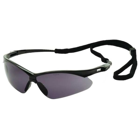 Safety Glasses, Agitator Series, Anti-Fog, Anti-Static, Anti-Scratch, Black Half-Frame, Gray Lens MPN:23Y619