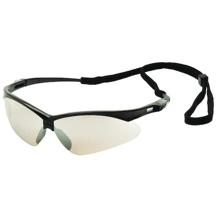 Agitator, Safety Glasses, Anti-Scratch, Light Gray Lens, Black Frame, Half-Frame MPN:23Y625